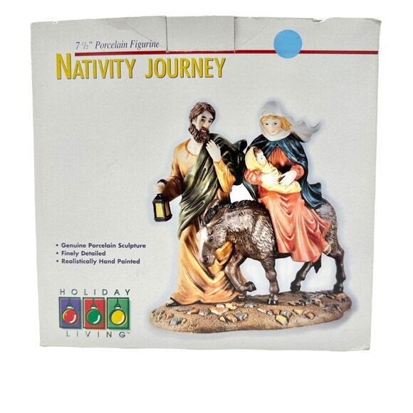 Christmas Holiday Living Nativity Journey Porcelain Figurine Hand-Painted Detail - Picture 1 of 13